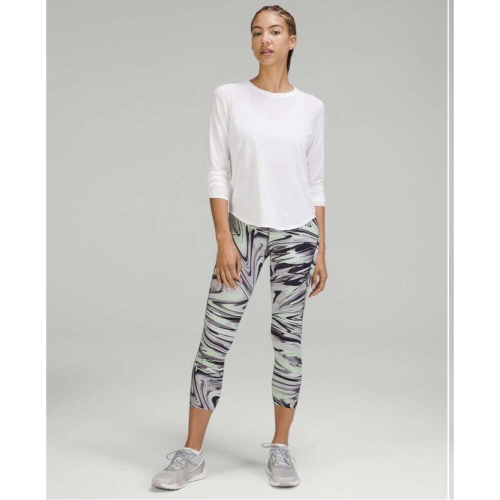Lululemon Base Pace Paint Glide Warp Multi Leggings Size 14